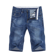 West Louis™ Elasticity Scratched Fashion Pocket Denim Short