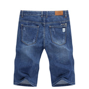 West Louis™ Elasticity Scratched Fashion Pocket Denim Short