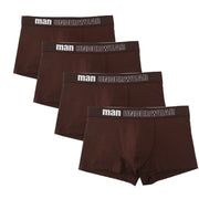 West Louis™ Men Breathable Trunk Cotton Underwear 4Pcs Pack