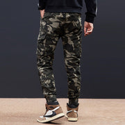 West Louis™ Streetwear Elastic Multi Pockets Camo Jogger Pants