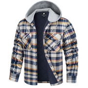 West Louis™ Lumberjack Cotton Flannel Hooded Jacket