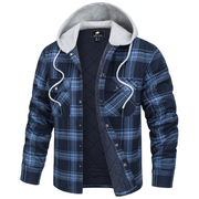 West Louis™ Lumberjack Cotton Flannel Hooded Jacket