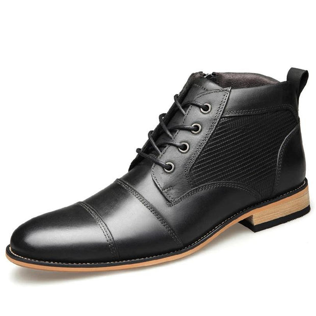 West Louis™ Brand Ankle Boots With Laces