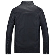 West Louis™ PU Pocket Zipper Leather Jacket