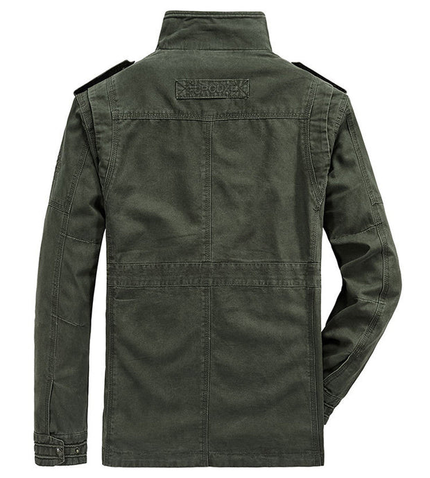 West Louis™ Autumn Cotton Cargo Military Jacket