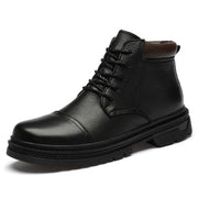 West Louis™ Rich Design Leather Ankle Boots