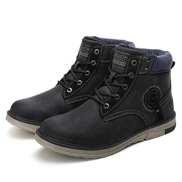 West Louis™ Retro Style Leather Martin Men Snow Boots