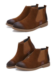 West Louis™ Chelsea Fashion Suede Leather Boots