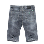 West Louis™ Ripped Stretch Denim Shorts