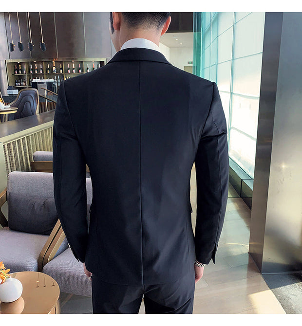 West Louis™ Brand Business Casual Slim Fit 3 Piece Suit