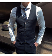 West Louis™ Brand Business Casual Slim Fit 3 Piece Suit