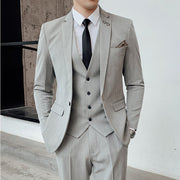 West Louis™ Designer Tailor Business Elegant 3 Piece Suit