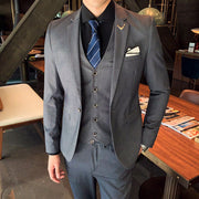 West Louis™ Brand Business Casual Slim Fit 3 Piece Suit