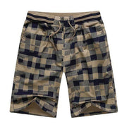 West Louis™ Classic Design Cotton Plaid Khaki / XL - West Louis