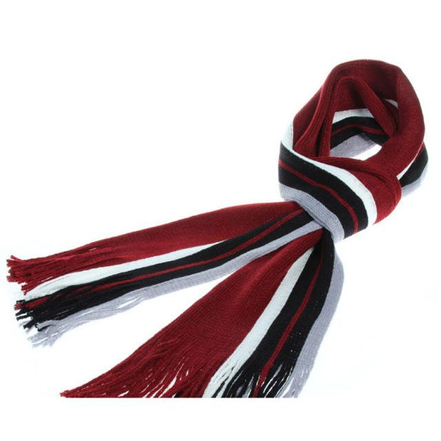 West Louis™ Fashion Patchwork Warm Men Scarf Red / free size - West Louis