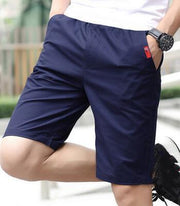 West Louis™ Knee-Length Men's Casual Capris Short Navy Blue / M - West Louis