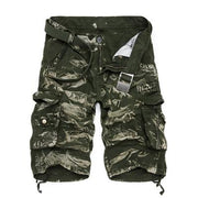 West Louis™ Camo Cargo Shorts Green2 / 29 - West Louis