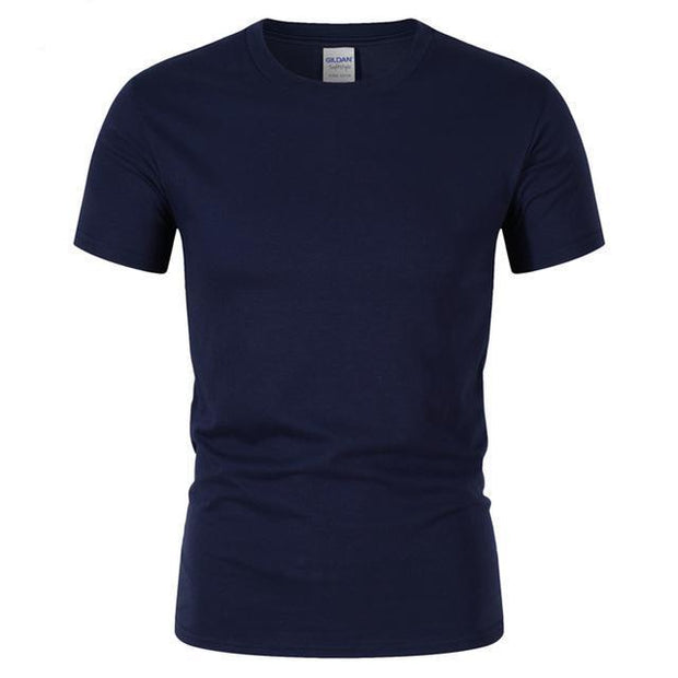 West Louis™ Summer High Quality Cotton T-Shirt Navy / S - West Louis