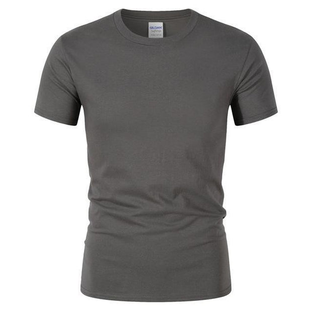 West Louis™ Summer High Quality Cotton T-Shirt Dark Grey / S - West Louis